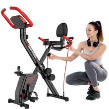 Load image into Gallery viewer, Space Saving Upper / Lower Body Motion Recumbent Exercise Bike