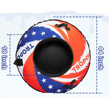 Load image into Gallery viewer, Heavy Duty Winter Adults / Kids Round Inflatable Saucer Snow Tube Sled