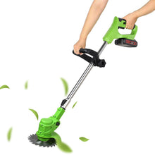 Load image into Gallery viewer, Powerful Electric Battery Operated Cordless Weed Eater / Grass Trimmer
