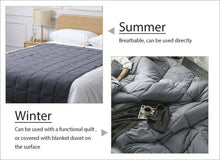 Load image into Gallery viewer, 15 lbs Breathable Weighted Blanket 48 x 72" Reduce Stress Promote Sleep - Until Times Up