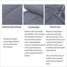 Load image into Gallery viewer, 15 lbs Breathable Weighted Blanket 48 x 72" Reduce Stress Promote Sleep - Until Times Up