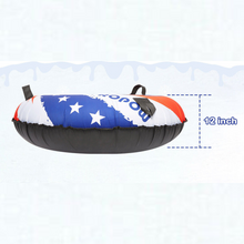 Load image into Gallery viewer, Heavy Duty Winter Adults / Kids Round Inflatable Saucer Snow Tube Sled