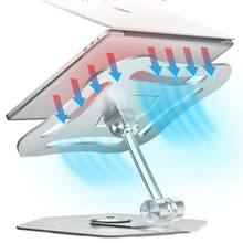 Load image into Gallery viewer, Premium Tabletop 360° Swivel Rotating Laptop Holder Riser Stand