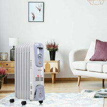 Load image into Gallery viewer, Powerful Oil Filled Freestanding Radiator Heater 1500W