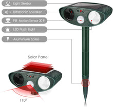 Load image into Gallery viewer, Ultrasonic Deer Repeller - Solar Powered
