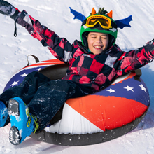Load image into Gallery viewer, Heavy Duty Winter Adults / Kids Round Inflatable Saucer Snow Tube Sled