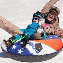 Load image into Gallery viewer, Heavy Duty Winter Adults / Kids Round Inflatable Saucer Snow Tube Sled