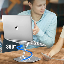 Load image into Gallery viewer, Premium Tabletop 360° Swivel Rotating Laptop Holder Riser Stand