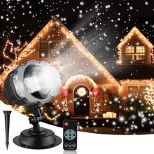 Load image into Gallery viewer, Christmas Falling Snow Flake Led Light Projector For Outdoor And Indoor