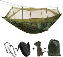 Load image into Gallery viewer, All-In-One Double Person Lightweight Backpacking Camping Hammock Tent With Mosquito Net