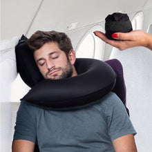 Load image into Gallery viewer, Portable Inflatable Ergonomic Airplane Travel Neck Pillow 2 PCS