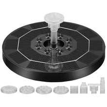 Load image into Gallery viewer, 3.5W Solar Fountain Pump with 6 Fountain Water Styles And LED Lights