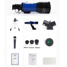 Load image into Gallery viewer, Space Telescope Pro for Beginners Equipped with 150X magnification and 3X Barlow lens Blue