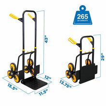 Load image into Gallery viewer, Heavy Duty Stair Climbing Convertible Hand Truck Dolly
