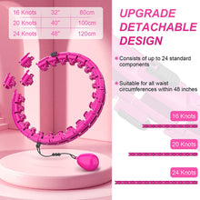 Load image into Gallery viewer, Weighted Smart Magnetic Hula Hoop For Weight Loss
