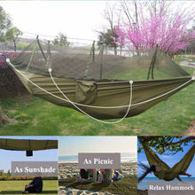 Load image into Gallery viewer, All-In-One Double Person Lightweight Backpacking Camping Hammock Tent With Mosquito Net