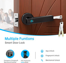 Load image into Gallery viewer, Smart Fingerprint Biometric Door Lock Handle Knob