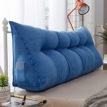 Load image into Gallery viewer, Luxury Triangular Wedge Pillow Bolster Bed Headboard