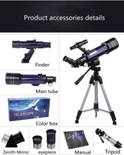 Load image into Gallery viewer, Space Telescope Pro for Beginners Equipped with 150X magnification and 3X Barlow lens Blue