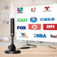 Compact Long Range Amplified Indoor 1080P 4K HDTV Antenna