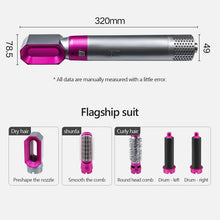 Load image into Gallery viewer, Hair Airflow Curler Dryer Brush 5 In 1 Flawless Electric Blow Dryer Comb Hair Curling Wand Detachable Brush Kit Curling Iron Gift For Women