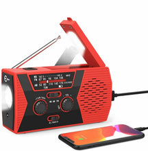 Load image into Gallery viewer, Solar Powered Emergency Hand Crank Weather Alert Radio 2000mAh