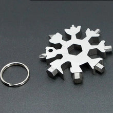Load image into Gallery viewer, 18 In 1 Snowflake Tactical Keychain Multi Tool