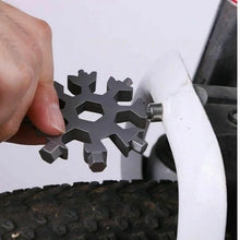 Load image into Gallery viewer, 18 In 1 Snowflake Tactical Keychain Multi Tool