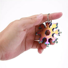 Load image into Gallery viewer, 18 In 1 Snowflake Tactical Keychain Multi Tool