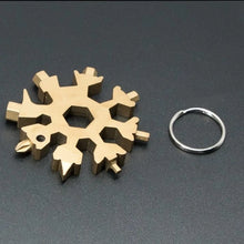 Load image into Gallery viewer, 18 In 1 Snowflake Tactical Keychain Multi Tool