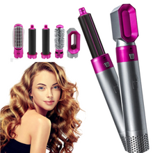 Load image into Gallery viewer, Hair Airflow Curler Dryer Brush 5 In 1 Flawless Electric Blow Dryer Comb Hair Curling Wand Detachable Brush Kit Curling Iron Gift For Women