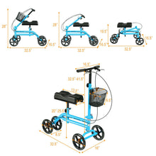 Load image into Gallery viewer, Foldable Knee Walker Scooter
