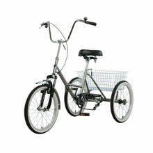 Load image into Gallery viewer, Folding Adult Three Wheel Tricycle Bike With Basket 20"