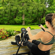 Load image into Gallery viewer, Adjustable Compact Seated Back Rowing Exercise Machine