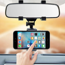 Load image into Gallery viewer, Rear View Mirror Cell Phone Holder Mount