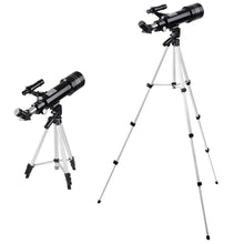 Load image into Gallery viewer, Astronomical Refractor Telescope 400/70mm 66x Magnification Refractive Eyepieces Tripod Beginners - Until Times Up