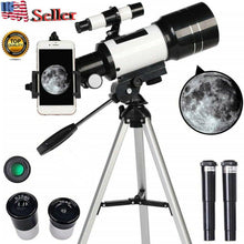 Load image into Gallery viewer, Professional Astronomical 150x Magnification Refracting Telescope 300/70mm With Tripod Phone Adapter - Until Times Up