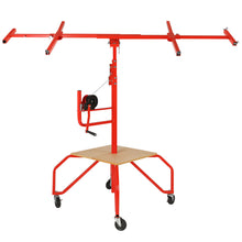 Load image into Gallery viewer, Portable Four Wheel Drywall Sheetrock Ceiling Panel Hoist Lift