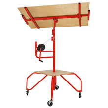 Load image into Gallery viewer, Portable Four Wheel Drywall Sheetrock Ceiling Panel Hoist Lift