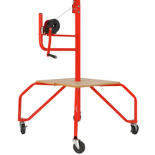 Load image into Gallery viewer, Portable Four Wheel Drywall Sheetrock Ceiling Panel Hoist Lift