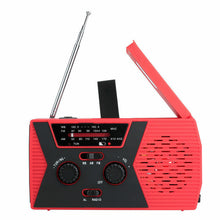 Load image into Gallery viewer, Solar Powered Emergency Hand Crank Weather Alert Radio 2000mAh