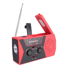 Load image into Gallery viewer, Solar Powered Emergency Hand Crank Weather Alert Radio 2000mAh