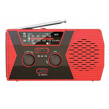 Load image into Gallery viewer, Solar Powered Emergency Hand Crank Weather Alert Radio 2000mAh