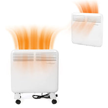 Load image into Gallery viewer, Wide Range Portable Electric Room Space Heater With Wheels