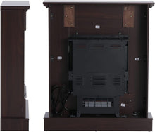 Load image into Gallery viewer, Standing Indoor Electric 3D Flame Log Fire Place Mantel 28"