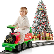 Load image into Gallery viewer, Kid's Rechargeable Ride On Toy Train And Track Set 6V