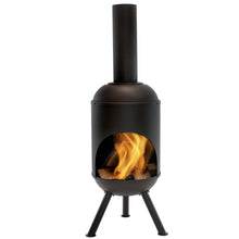 Load image into Gallery viewer, Premium Steel Outdoor Garden Patio Wood Burning Chiminea Fireplace Pit 5FT