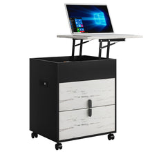 Load image into Gallery viewer, Modern Solid Wood Bedside Nightstand Swivel Laptop Work Table