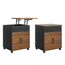 Load image into Gallery viewer, Modern Solid Wood Bedside Nightstand Swivel Laptop Work Table