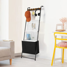 Load image into Gallery viewer, Wall Mounted Black Metal Quilt Blanket Throw Ladder Rack